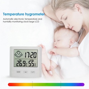 デジタル時計 置き時計 温湿計 健康管理 温度計 湿度計 壁掛け 2WAY 室温 温湿度計 デジタル置時計 卓上 コンパクト 軽量☆の画像5