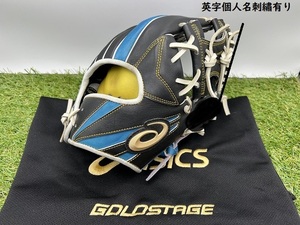 【020115】asics アシックス GOLDSTAGE スペシャルオーダー 一般用 軟式 内野手用 グローブ 刺繍有り BGRSG3【40123G01】