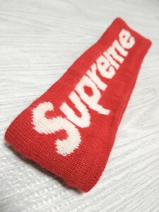 シュプリーム×ニューエラ ヘッドバンド ヘアバンド ビーニー ニット帽 Supreme×NEW ERA Headband レッド 赤 ストリート