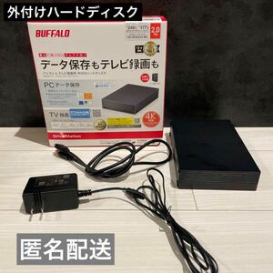 【説明書付き】バッファロー　BUFFALO 外付けハードディスク　2.0TB HD-EDS6U3-BC