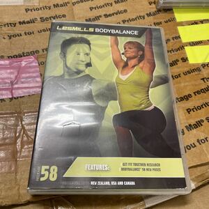 58★レスミルズ★Lesmills★DVD★CD★英語コレオノート★中古品★BodyBalance58　★ボディバランス★箱に傷有り