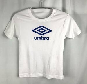 umbro　半袖Tシャツジャージ　キッズ　ホワイト　サイズ140　JTB-329