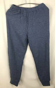  Uniqlo sweat cloth bottoms Kids blue child clothes size 160 JTB-376