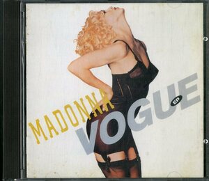 D00125850/CD/マドンナ(MADONNA)「Vogue (1990年・9-21513-2・シンセポップ・ガラージハウス・HOUSE)」