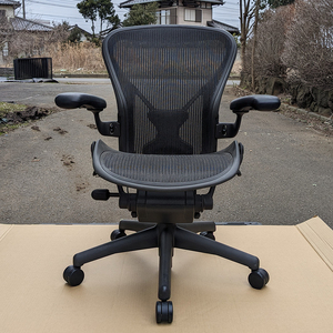 正規品 ハーマンミラー アーロンチェア 美品 Bサイズ フル装備 Herman Miller Aeron Chair イームズ チェア 椅子 ポスチャーフィット B005