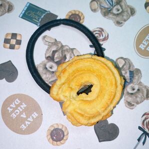 うずまきクッキーのヘアゴム