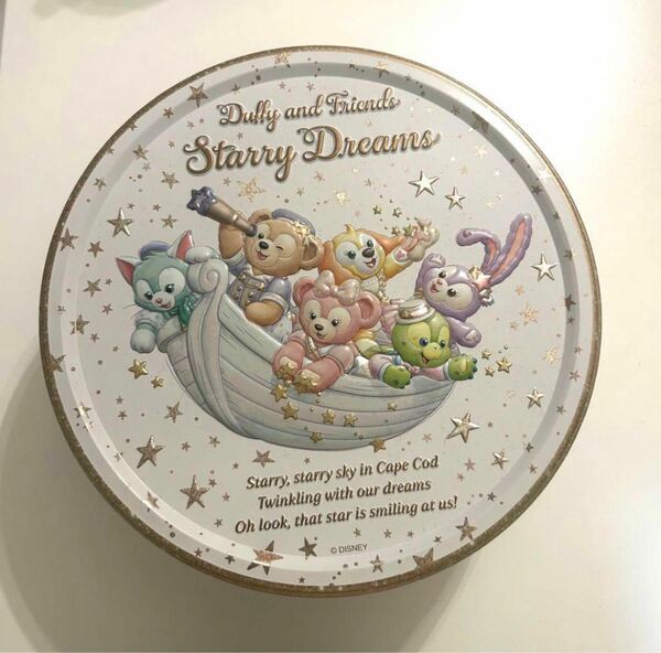 TDS ダッフィー フレンズ ディズニー　starry dreams お菓子空き缶