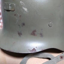 WWⅡドイツ軍代用 スペイン軍 modelo-zヘルメット 難あり_画像2