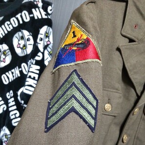 WWⅡアメリカ軍 勤務服ジャケット 記章付きの画像4