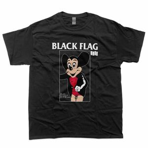 XL BLACK FLAG ブラック フラッグ Tシャツ 野村訓市 ミッキー 黒