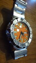 希少★初代オレンジモンスター★SEIKO★7S26-0350★SKX781★200mダイバーズウォッチ★メンズ腕時計純正ステンレスベルトブラック好きにも_画像7