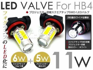 メール便送料無料 フォグLED トヨタ ハイエース KDH200 TRH200系【HB4(9006)】 SMD/LED フォグランプ 純正バルブ交換用 後付け ホワイト 白