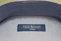 送料185円【新品】SHIRT STATION(山喜)　BBワイシャツ /オックスフォード/綿100％/イージーケア LL(43-86)　サックス無地002/UND109(5D799_画像3