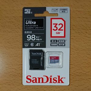 【新品に未開封】サンディスク ウルトラ microSDHC- UHS-Iカード 32GB 