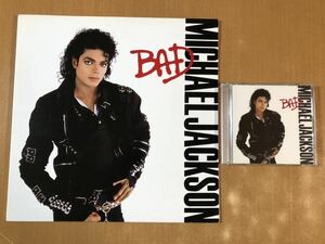 マイケルジャクソンBADレコード&CD 2点まとめて