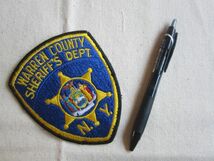 【中古】WARREN COUNTY SHERIFF’S DEPT. ウォーレン郡保安官 ニューヨーク NY セキュリティ 警備 ワッペン/パッチ 警察 国家 480_画像6