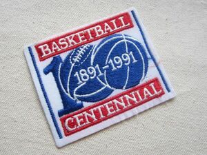 ビンテージ 90s BASKETBALL CENTENNIAL バスケットボール 100周年 NBA 1891-1991 ワッペン/パッチ USA 古着 アメリカ ユニフォーム ② Z03