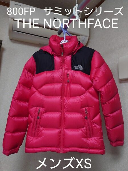 THE　NORTHFACE　ザノースフェイス　メンズ XS レッド 800FP サミットシリーズ　海外正規品