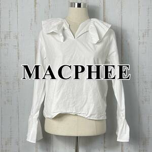 【美品】MACPHEE マカフィー 長袖 シャツ 白