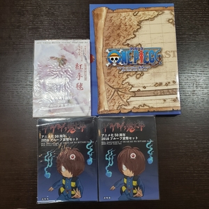 #29411　ミントセット コイン プルーフ貨幣 ゲゲゲの鬼太郎アニメ化50周年記念2つ2018年 ワンピース2022年 桜の通り抜け2019年 4つセット