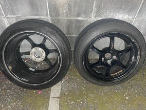 希少！BlackRacing（ブラックレーシング）PRO N1 プロホイール　5穴　17×9J +18 pcd114.3 タイヤ付きホイール2本