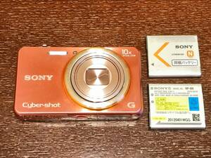 動作確認済 ソニー SONY Cyber-shot DSC-WX100 ピンク デジタルカメラ サイバーショット 稼働品 バッテリー2個