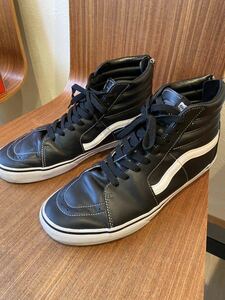 vans レザー　SK-8 US10 ブラック 