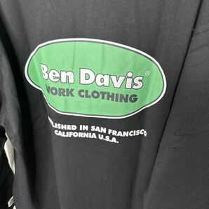 新品/未着用【デッドストック】BEN DAVIS(ベンデイビス)プリントロンT 長袖 Tシャツ ブラック コットン 長袖Tシャツ アメカジ LSの画像7