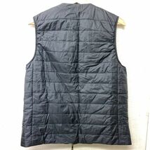 ケース付き UNIQRO WARM PADDED ユニクロ M サイズ ダウンベスト ボタンダウン アウター ブラック 黒 ファッション_画像4