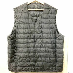 UNIQRO ULTAR LIGHT DOWN ユニクロ ウルトラライトダウン 3XL サイズ ダウンベスト ブラック 黒 ファッション ビッグサイズ オーバーサイズ