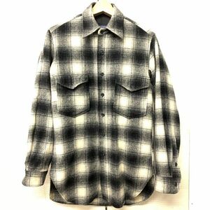 美品 PENDLETON OUTDOOR MAN 70s ペンドルトン アメリカ製 ボタンダウン ウールシャツ ネルシャツ サイズS 音ブレ　