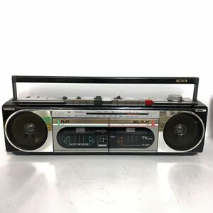 AIWA CS-W20 アイワ ラジオカセットデッキ ラジカセ カセットテープ ラジオ AM FM 防災 昭和レトロ