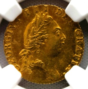 1788年 イギリス ジョージ3世 1/2 ハーフ ギニー 金貨 NGC MS61