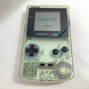 中古　任天堂　ゲームボーイカラー 本体 クリア　GAMEBOY COLOR　CGB-001　Nintendo　※通電確認済