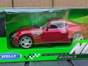  Alpha Romeo 8C competition WELLY NEX dark red unopened? 1/24 minicar model car Alpha Romeo 8C Competizione