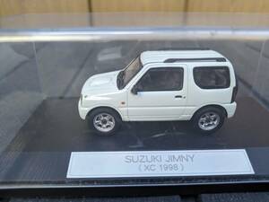 Hi-story スズキ ジムニー XC 1998 ホワイト JB23 右ミラーと補助ミラー無し ジャンク インターアライド ハイストーリー 1/43 Suzuki Jimny