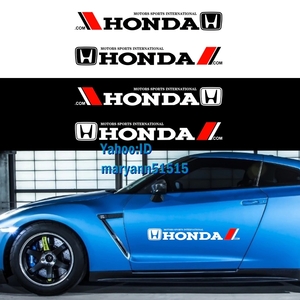 HONDA サイドステッカー 左右2枚セット♪ ホンダ デカール シビック インテグラ アコード S660 NSX 無限 MUGEN