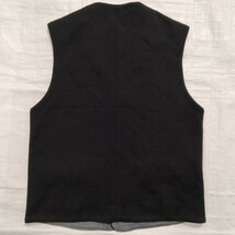 FRANK LEDER　フランクリーダー ウール　ベスト　ジレ　ウエストコート ハイゲージ　wool パネルカラー　ドイツ製　xs vest olive navy _画像6