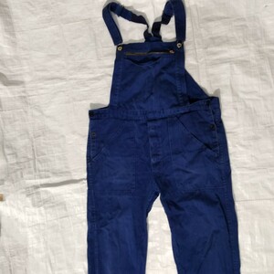 Berufskleidung　ネイビー　コットン　ヘリンボーン　オーバーオール ドイツ　navy overall つなぎ　サロペット　オールインワン　ユーロ