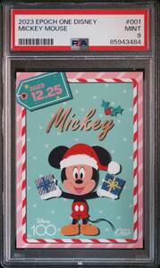 2023 EPOCH ONE DISNEY100 Disney創立100周年 MICKEY MOUSE ミッキーマウス レギュラーカード PSA9