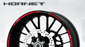 送料無料 HORNET WHEEL RIM STICKERS DECAL ホーネット 蜂 ステッカー シール デカール ホイル ホイール バイク レッド