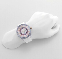 Tendence テンデンス 腕時計 キングドーム 50mm ルーレットデザイン ホワイトダイヤル ラバーホワイト KingDome TY023003 正規品 _画像3