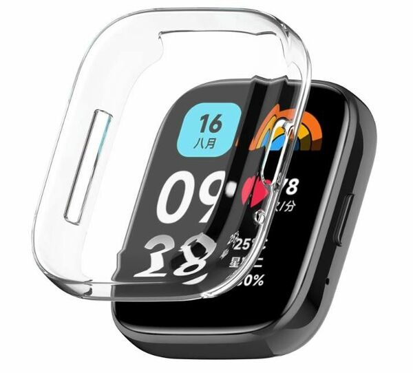 Xiaomi Redmi Watch 3 Active アクティブ カバー フィルム ケース 画面保護 クリア 透明 ソフト