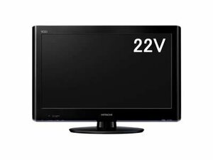 【中古】 日立 22V型地上 BS 110度CSデジタルハイビジョンLED液晶テレビ ブラックWooo L22-H05-