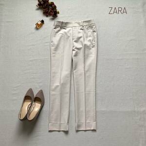 新品タグ付き☆厳選　ザラ　大人カジュアル♪　ZARA　チノパンツ　ストレッチテーパードパンツ　M