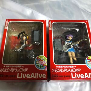 涼宮ハルヒの憂鬱 エクストラフィギュア Live Alive 2種セット 若干難あり