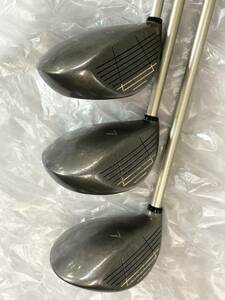 中古 キャロウェイ Callaway BIG BERTHA HEVEN WOOD №5. №3ウッド TOKAI 3本セット「SR」ヘッドカバー付き 男性右きき用 543905