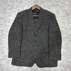 D @ 希少 ビンテージ!! '極上 Harris Tweed / ハリスツイード社製生地' CANALETTO カナレット WOOL テーラードジャケット 56 上着 アウター