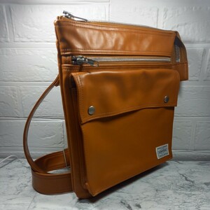 PORTER ポーター　フリースタイル ショルダーバッグ　吉田カバン　707-07145　斜め掛けバッグ　カラー　キャメル