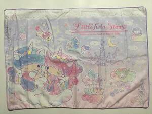 サンリオ　リトルツインスターズ　キキララ　枕カバー（ピロケース）　43×63　雲の上　ネコ　ユニコーン　ピンク　パープル